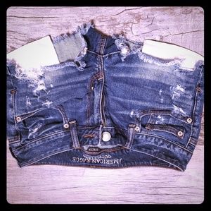 AE Distressed Denim Shorts